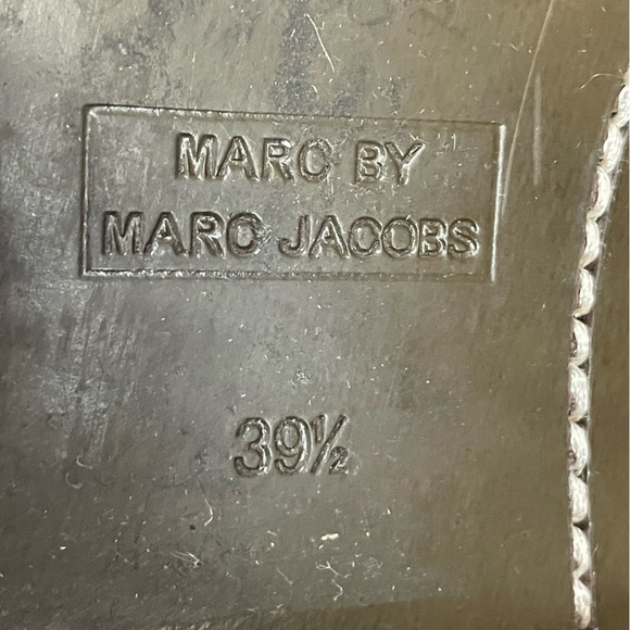 MARC Jacobs Boxcar Boot Genuine Leather Blue Gray Women’s Size 39 1/2. - Picture 11 of 16